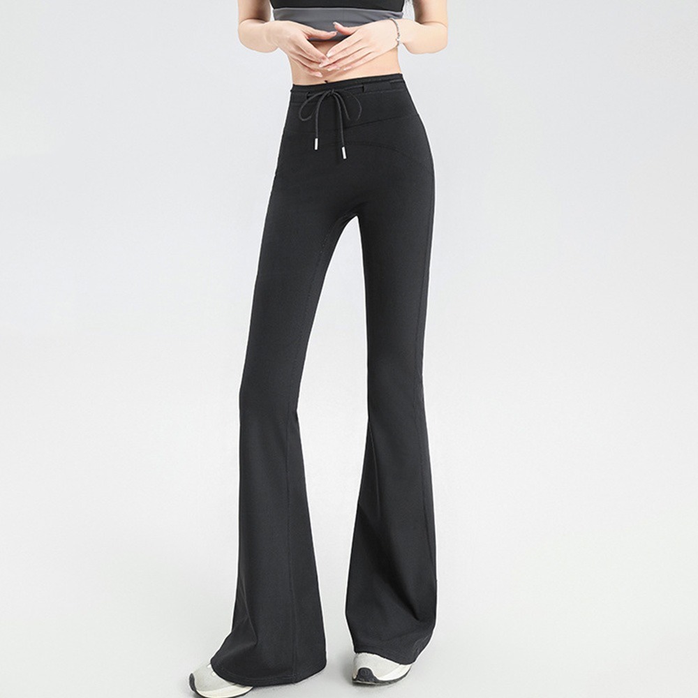 高腰瑜珈喇叭褲 內搭褲 瑜珈褲 健身褲 裸感瑜珈褲 緊身褲 女褲 休閒長褲-規格圖6