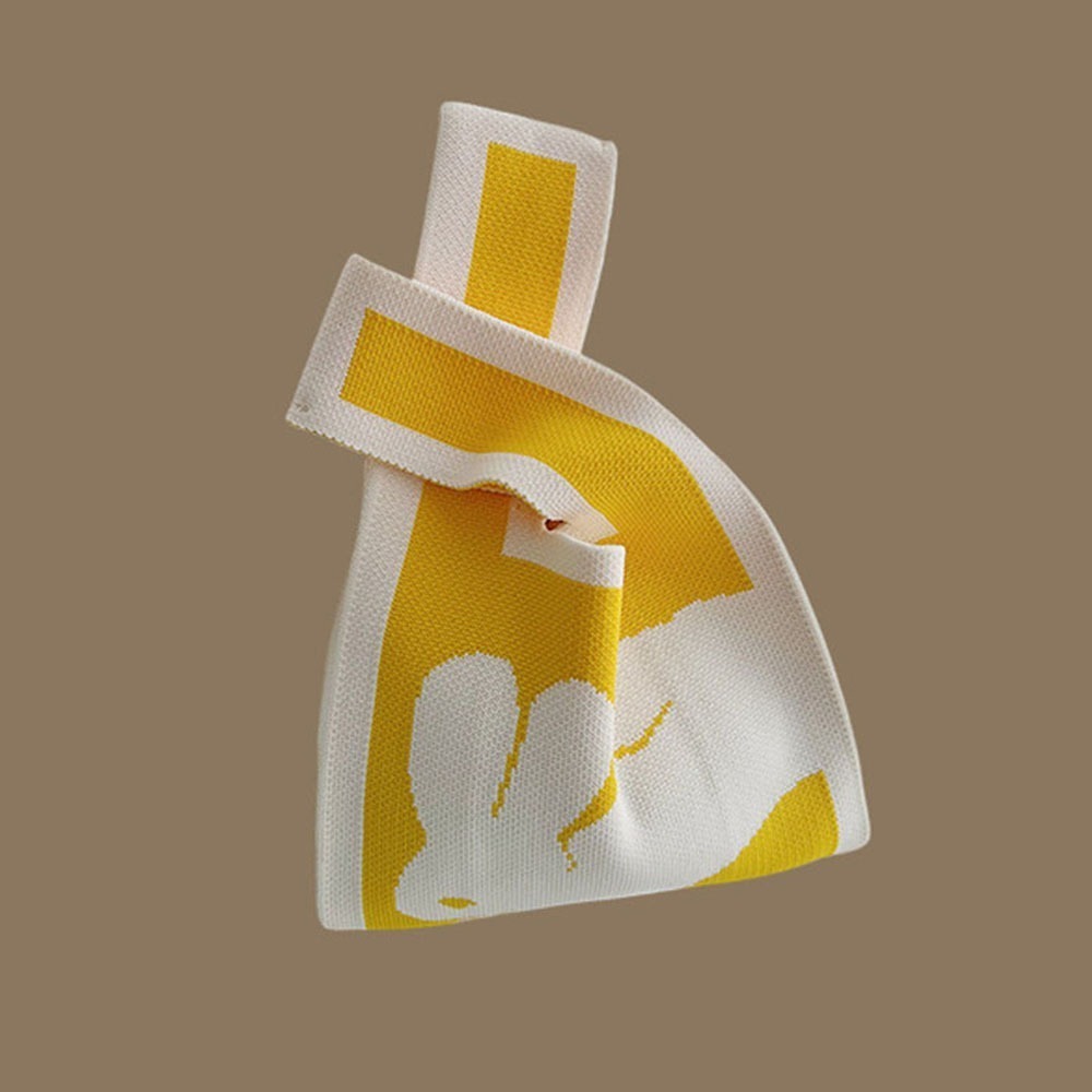 針織手提袋手拎包 共12款 針織包 手提包 收納包 圖騰包 編織包 便當袋-規格圖6