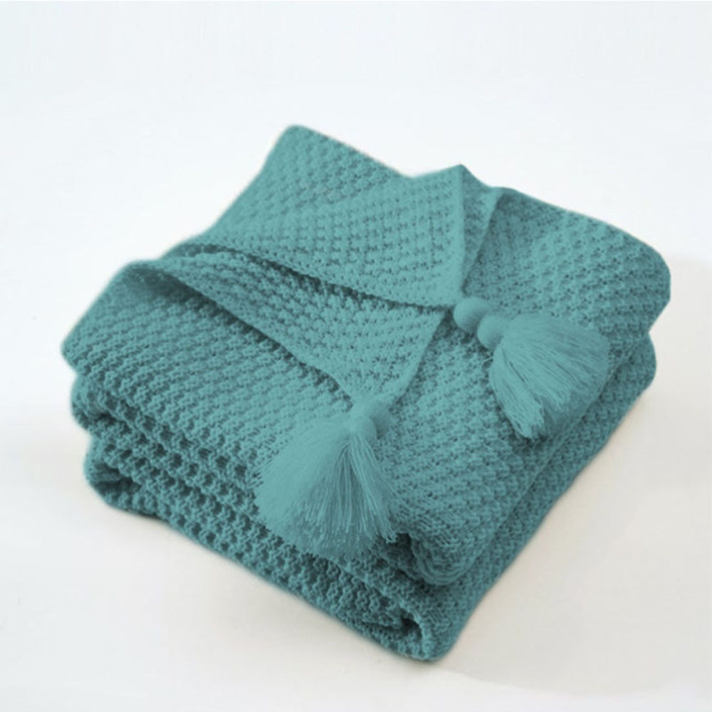 北歐風流蘇針織蓋毯空調毯 5色3尺寸 針織毯 空調毯 四季毯 床尾毯 ins風-規格圖8