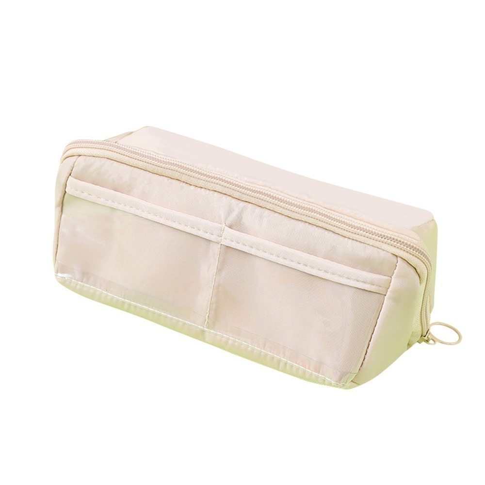 大容量透明雙層文具筆袋 2款4色 筆袋 文具袋 鉛筆盒 透明筆袋 透明鉛筆盒-規格圖6