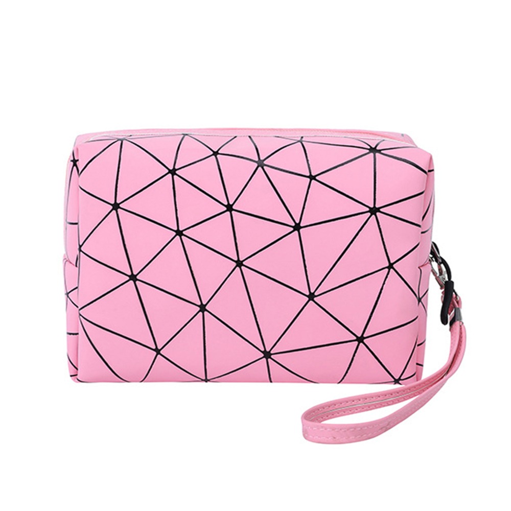 八角菱紋便攜化妝收納包 共5色 菱格防水化妝包 防水盥洗包 旅行包 防水旅行包 收納包 防水收納包-規格圖6