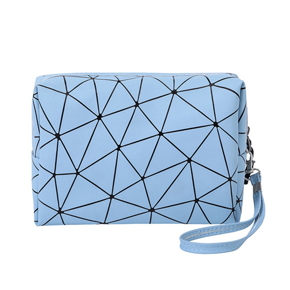 八角菱紋便攜化妝收納包 共5色 菱格防水化妝包 防水盥洗包 旅行包 防水旅行包 收納包 防水收納包-規格圖6