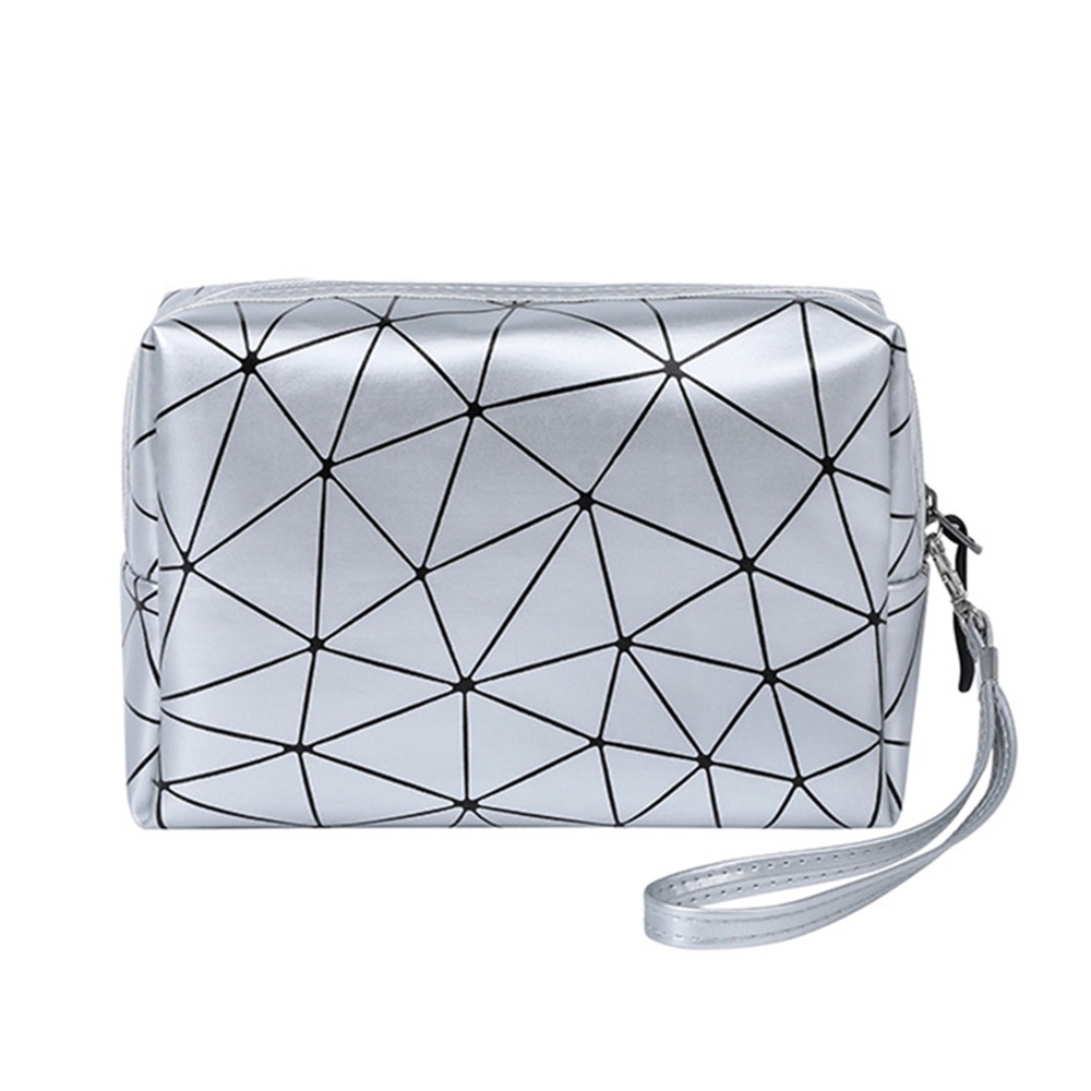 八角菱紋便攜化妝收納包 共5色 菱格防水化妝包 防水盥洗包 旅行包 防水旅行包 收納包 防水收納包-規格圖6