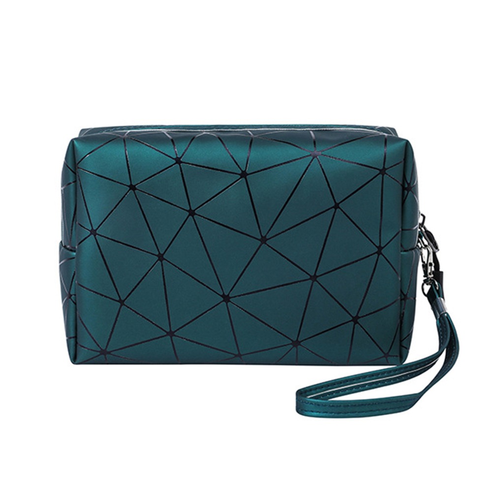 八角菱紋便攜化妝收納包 共5色 菱格防水化妝包 防水盥洗包 旅行包 防水旅行包 收納包 防水收納包-規格圖6