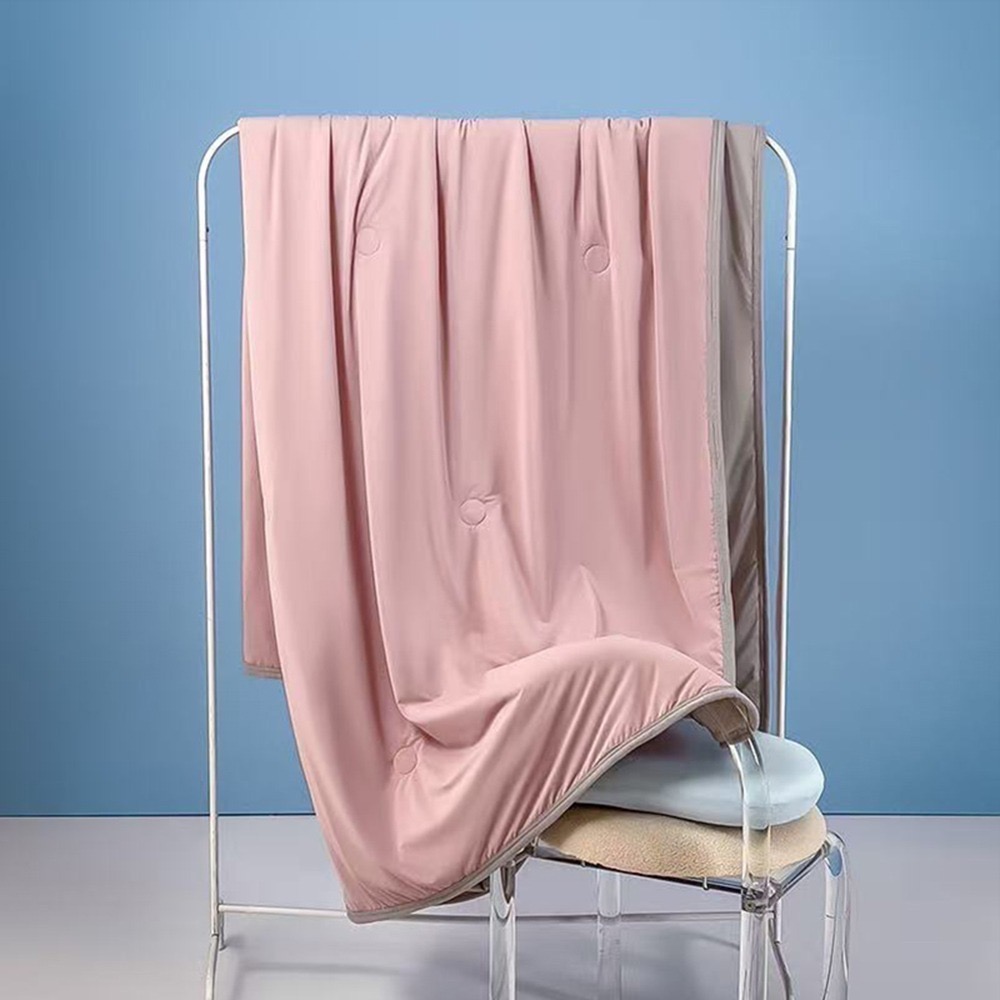 【7-ELEVEN門市團購】冰絲雙面素色涼感空調被150x200cm 2入組 共6色 夏被 涼被 雪糕涼被 四季被-規格圖7