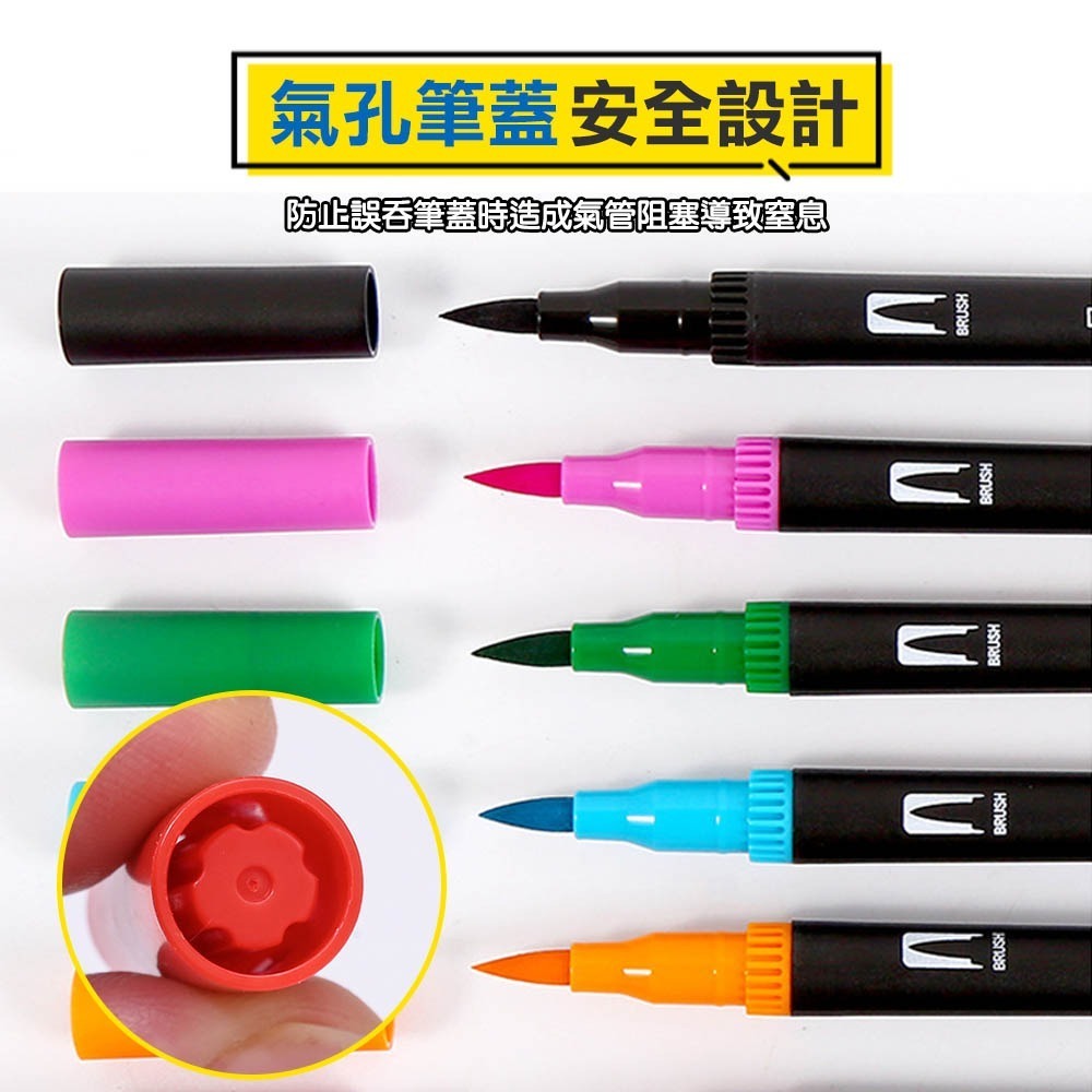 48/80/120色 軟雙頭水彩馬克筆 麥克筆 美術筆 動漫色 酒精性墨水筆 彩色筆 畫畫-細節圖4