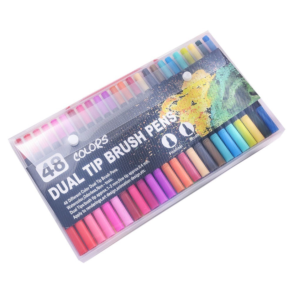 48/80/120色 軟雙頭水彩馬克筆 麥克筆 美術筆 動漫色 酒精性墨水筆 彩色筆 畫畫-規格圖6