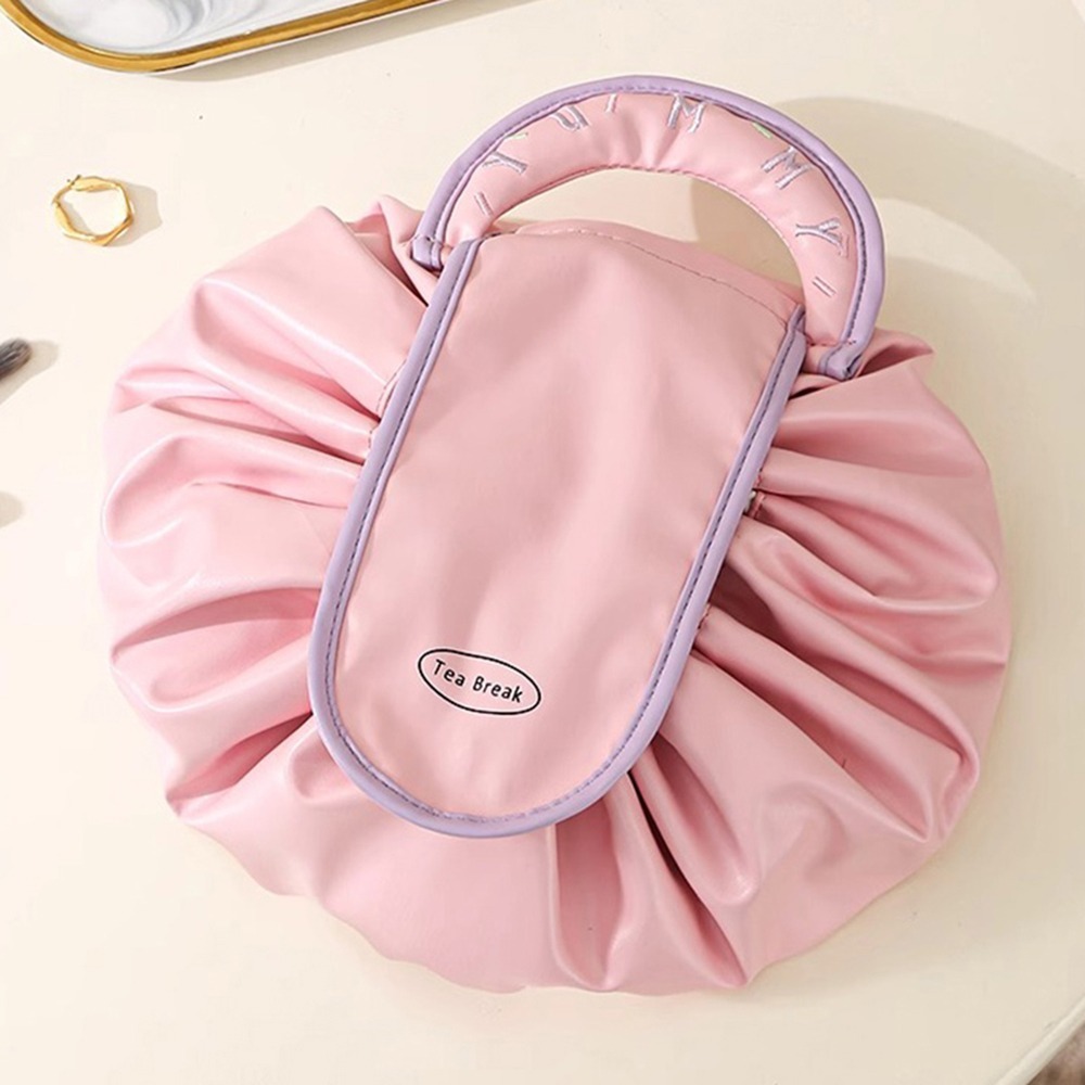 防潑水束口雲朵收納化妝包 3色可選 旅行收納包 梳妝包 萬用收納包-規格圖7