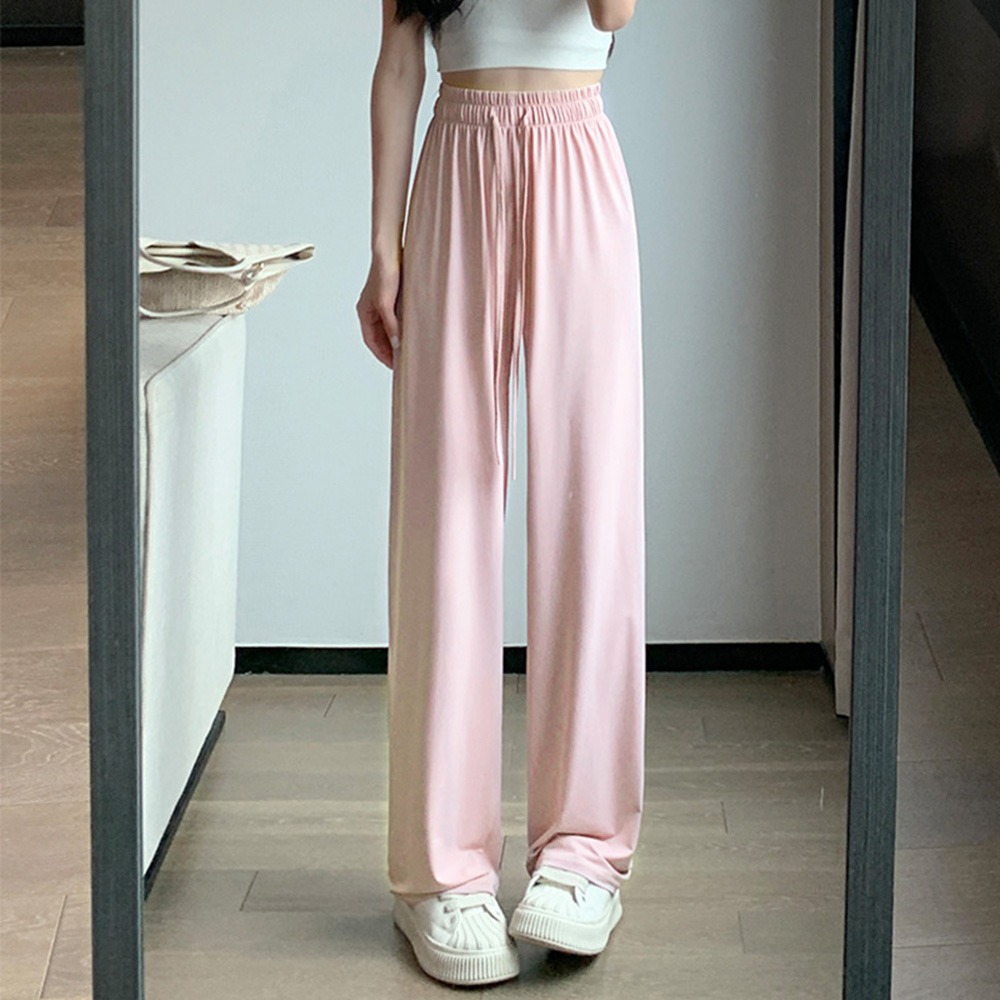 涼感遮陽闊腿褲 4色M-XL可選 寬褲 休閒褲 直筒褲 薄款 女褲 透氣 防蚊褲 運動休閒褲-規格圖6