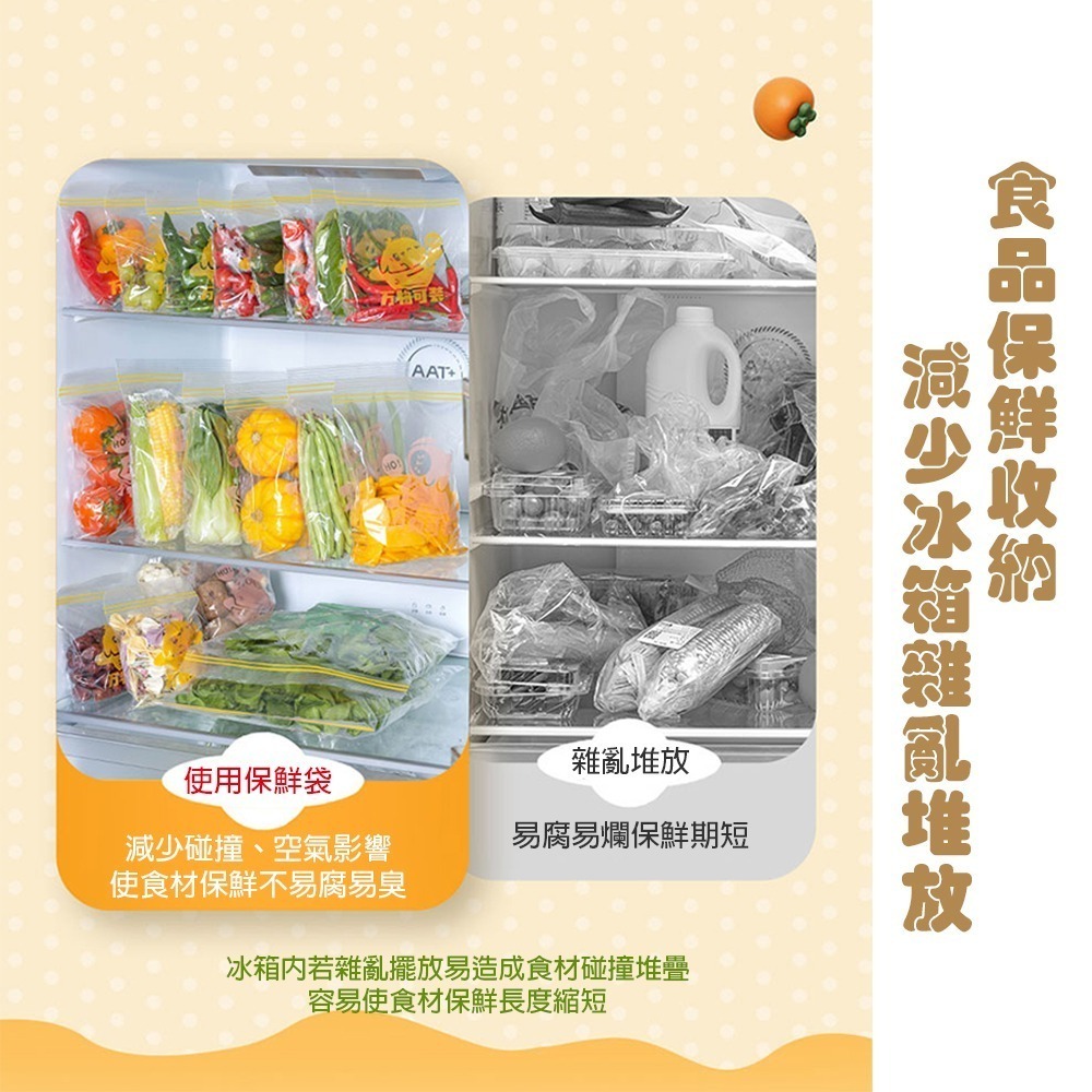 抽取式保鮮袋 密封保鮮袋 大/中/小三款任選 食物分裝袋 可微波爐解凍 冷凍收納袋 保鮮夾鏈袋 食品級密封袋-細節圖2