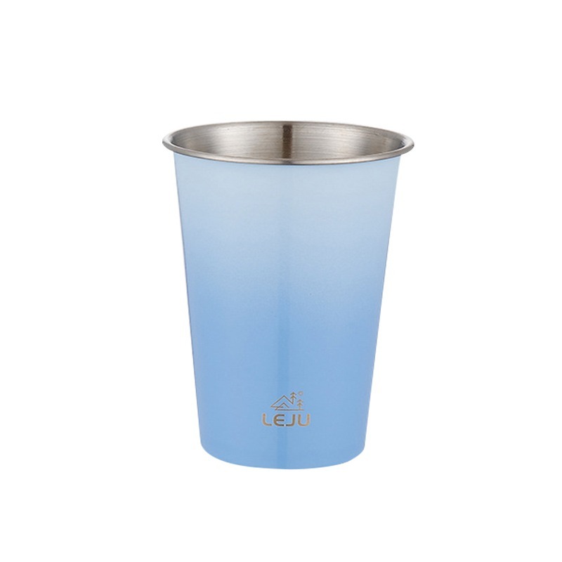 304不鏽鋼水杯 露營啤酒杯 野營杯 露營杯子 不銹鋼杯 9色任選-規格圖6