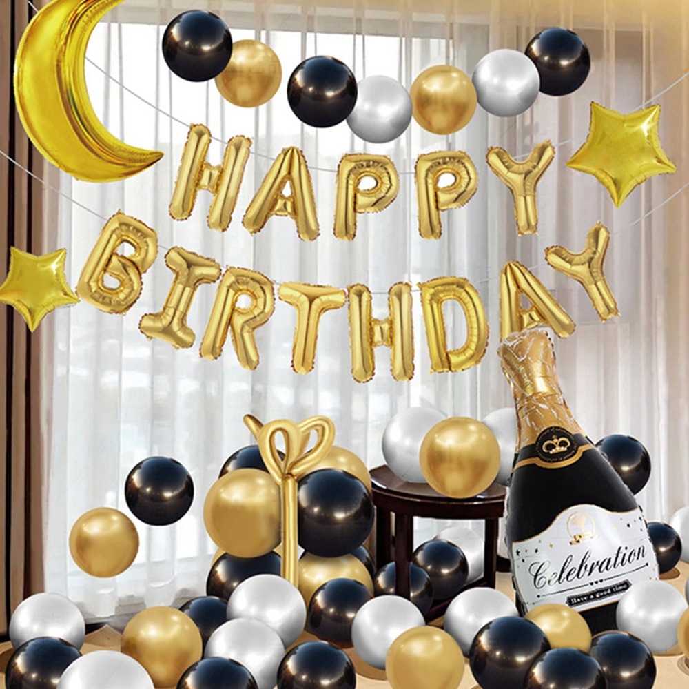 生日派對氣球組 派對佈置 乳膠氣球套裝 生日氣球 慶生 派對 汽球 周歲 9款任選-規格圖6