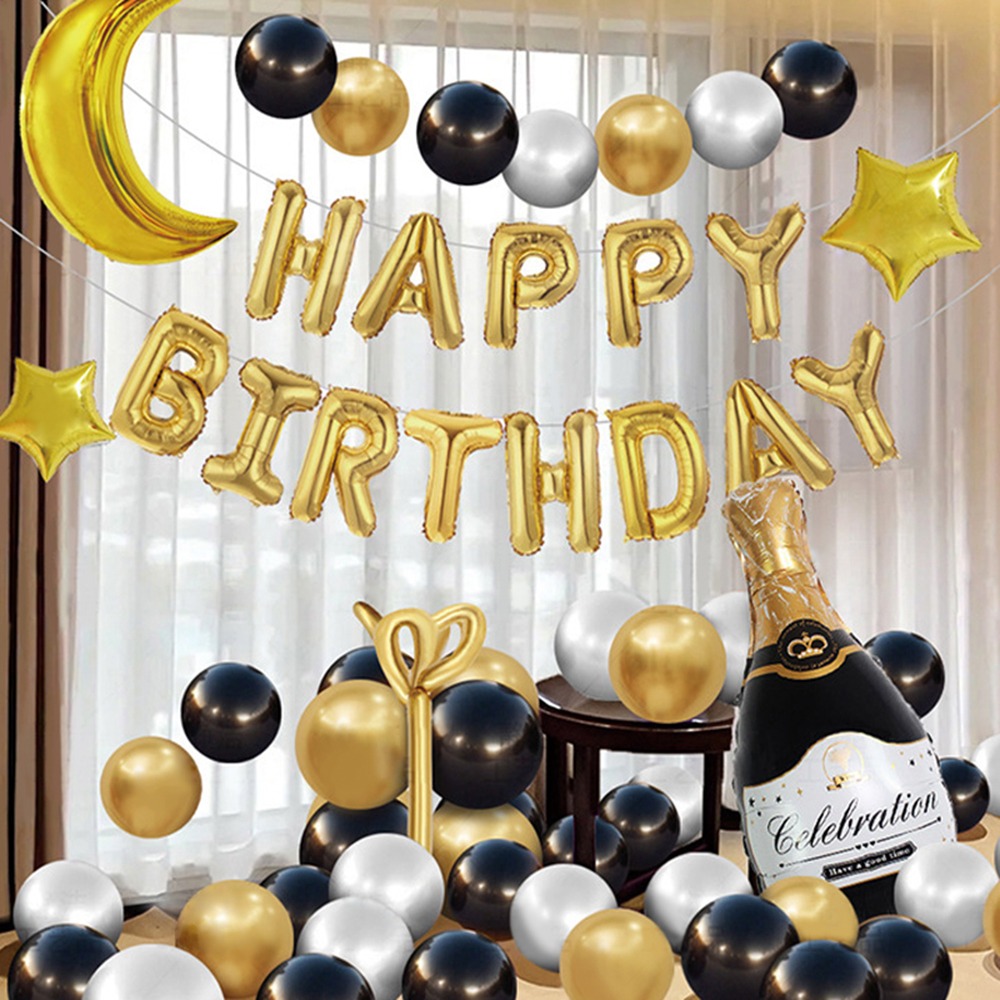 生日派對氣球組 派對佈置 乳膠氣球套裝 生日氣球 慶生 派對 汽球 周歲 9款任選-規格圖6