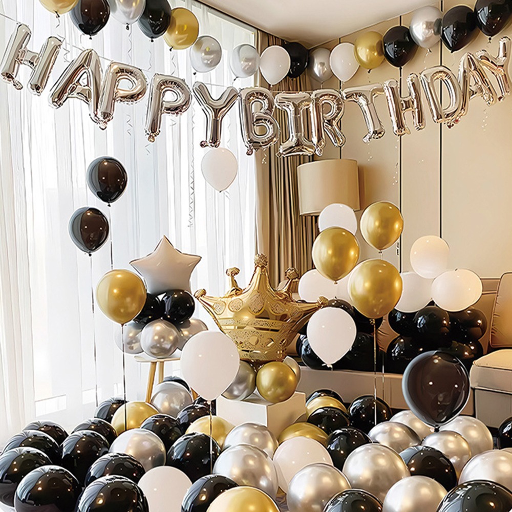 生日派對氣球組 派對佈置 乳膠氣球套裝 生日氣球 慶生 派對 汽球 周歲 9款任選-規格圖6