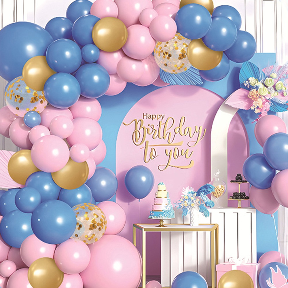 生日派對氣球組 派對佈置 乳膠氣球套裝 生日氣球 慶生 派對 汽球 周歲 9款任選-規格圖6