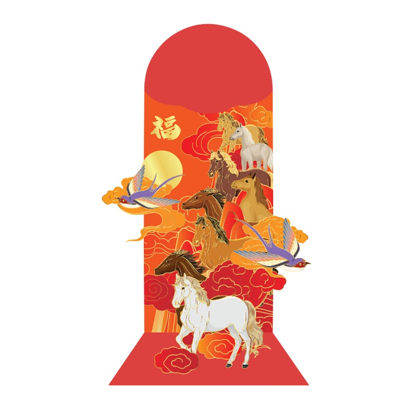 超萌創意立體紅包袋 馬年 新春 新年 過年 紅包袋 紅包封 創意紅包 壓歲錢 開運 招財-規格圖6