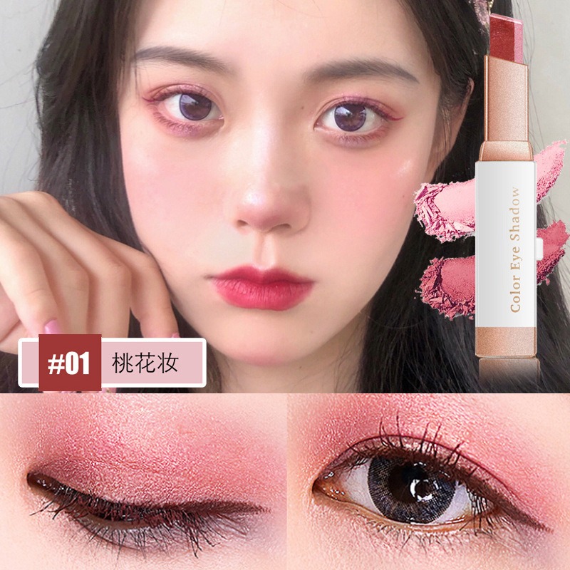 沃霸💞漸變雙色眼影棒 雙色眼影 懶人眼影 眼影筆 漸層眼影 彩妝 眼影粉 眼影棒 眼影盤 眼妝 美妝-規格圖9