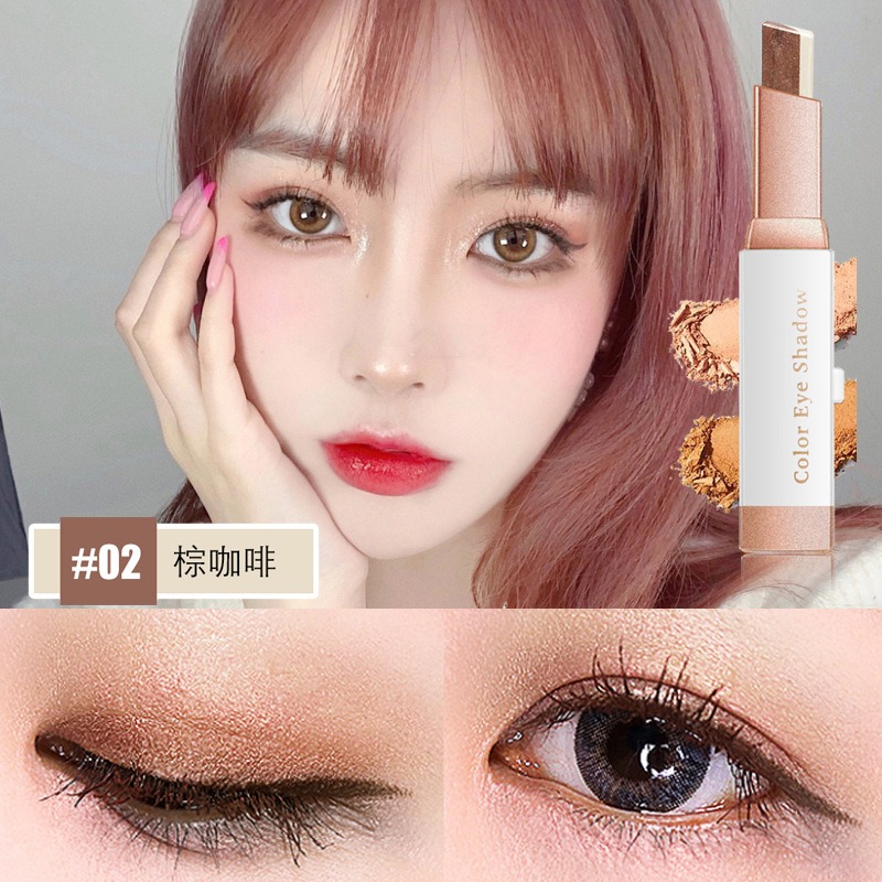 沃霸💞漸變雙色眼影棒 雙色眼影 懶人眼影 眼影筆 漸層眼影 彩妝 眼影粉 眼影棒 眼影盤 眼妝 美妝-規格圖9