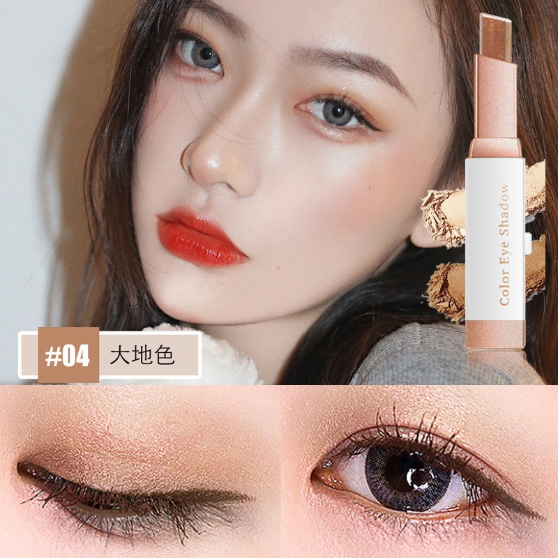 沃霸💞漸變雙色眼影棒 雙色眼影 懶人眼影 眼影筆 漸層眼影 彩妝 眼影粉 眼影棒 眼影盤 眼妝 美妝-規格圖9