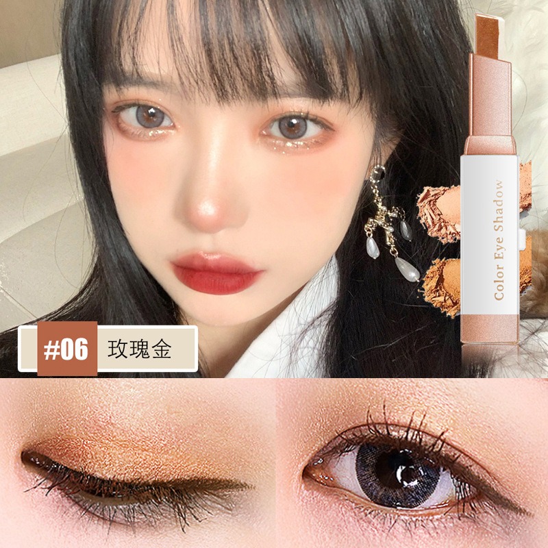 沃霸💞漸變雙色眼影棒 雙色眼影 懶人眼影 眼影筆 漸層眼影 彩妝 眼影粉 眼影棒 眼影盤 眼妝 美妝-規格圖9