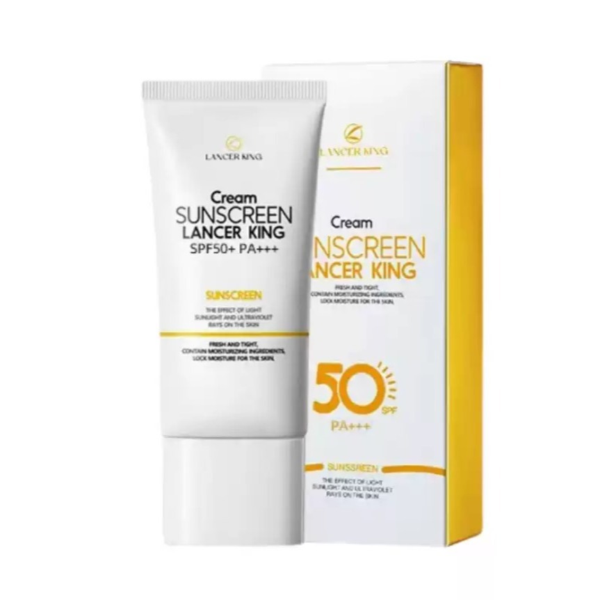 正品LANCER KING高倍防曬乳霜 保濕防曬乳 防曬乳 防水 持久防紫外線 保濕 隔離 遮瑕 防曬霜-細節圖2