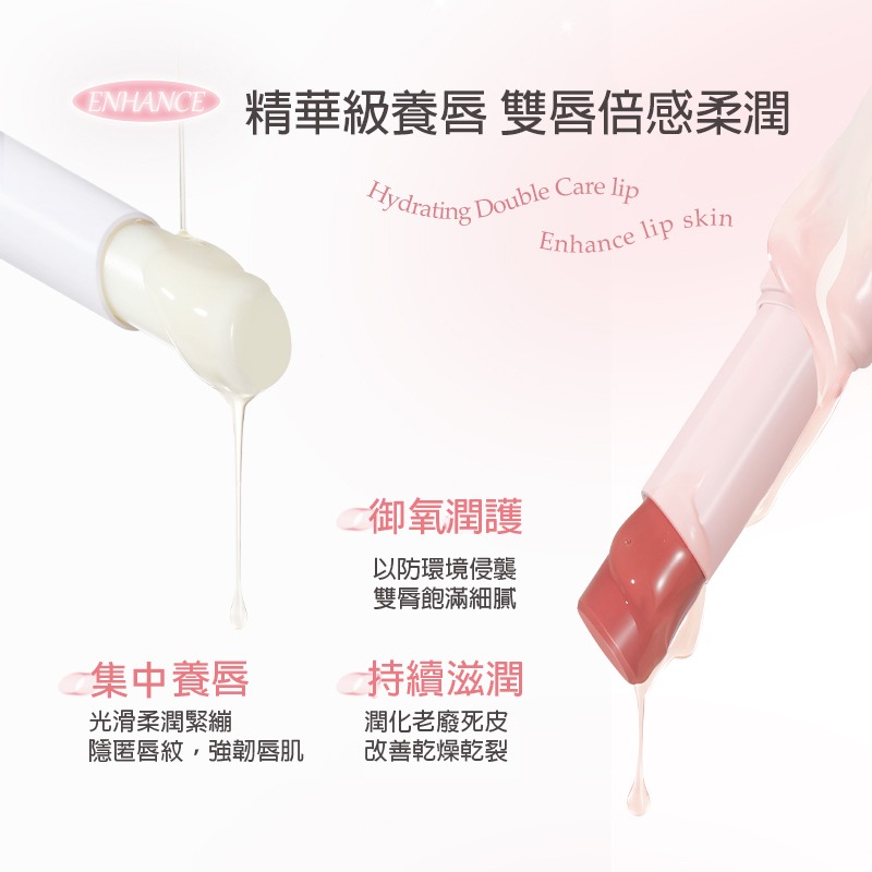 沃霸💞NOVO水漾倍護潤脣膏 保溼滋潤 補水保濕 淡化唇紋 防乾裂 淡化脣紋口紅打底 護唇膏 素顏口紅-細節圖5