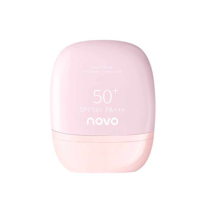 NOVO光采倍護美白防晒霜SPF50+防水防汗清爽不膩戶外運動防晒霜 柔光透亮防曬 飾底 防曬乳 防曬霜 乳霜-細節圖2