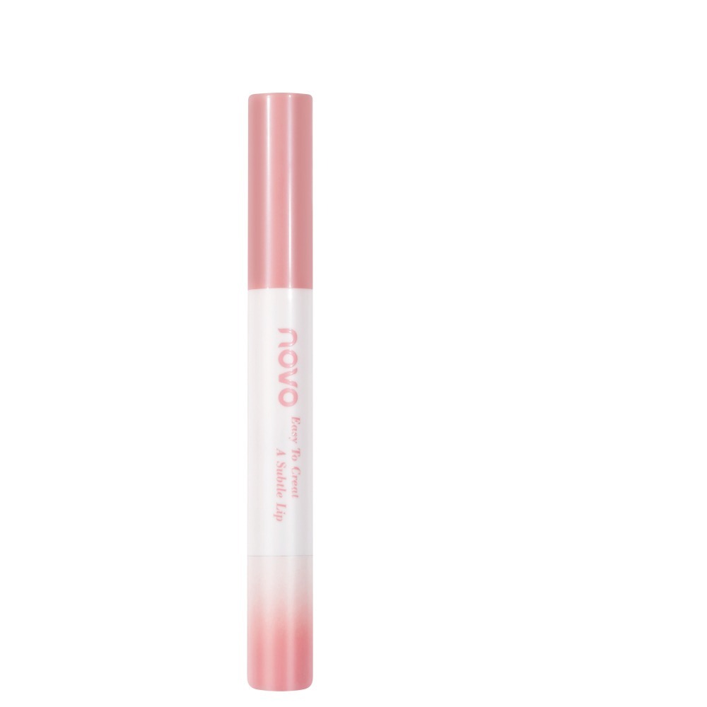 沃霸💞 NOVO 魅色透潤水光口紅 不掉色不沾杯口紅 素顏口紅 淡色口紅 脣膏 顯白口紅 滋潤保溼 防水 持久口紅脣蜜-細節圖2