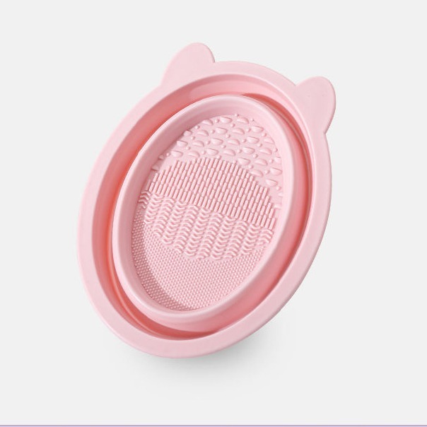 矽膠洗刷墊 洗刷墊 刷具清潔 洗刷器 摺疊洗刷碗 粉撲清潔 美妝蛋清潔 化妝刷清潔用 美妝工具清潔 刷子清潔碗-規格圖9