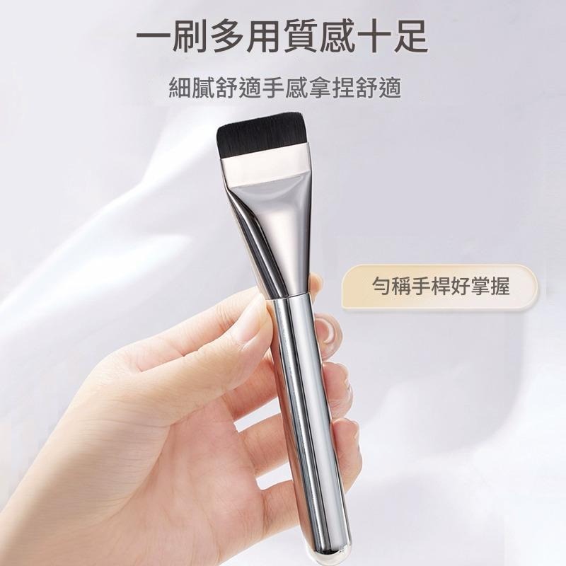 一字刷 平頭粉底刷 無痕底妝專用化妝刷 韓國 wakemake平替款 平頭刷 自然 均勻 不吃粉 懶人神器-細節圖4