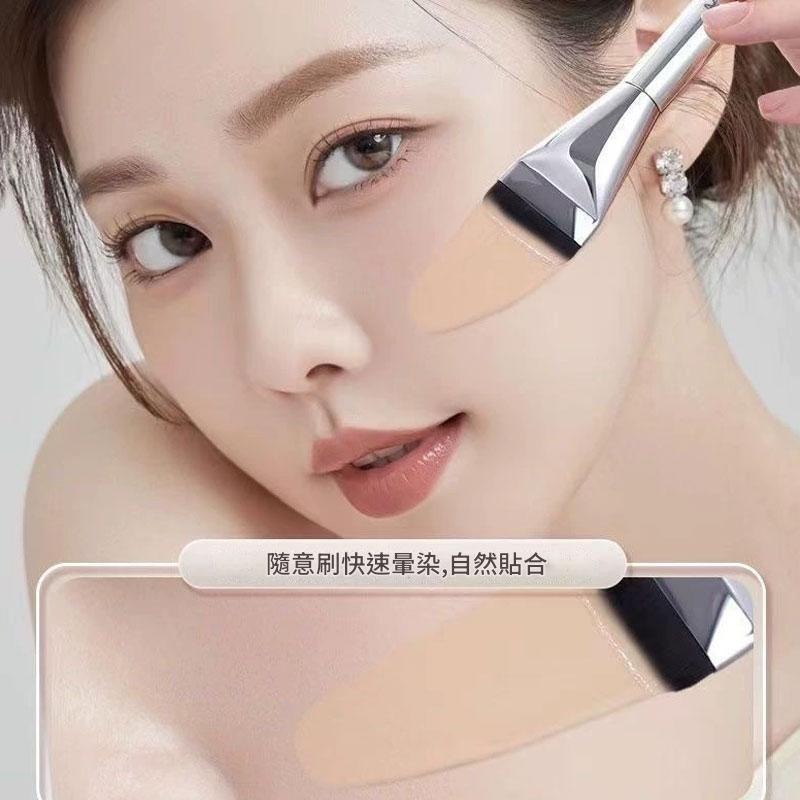 一字刷 平頭粉底刷 無痕底妝專用化妝刷 韓國 wakemake平替款 平頭刷 自然 均勻 不吃粉 懶人神器-細節圖10