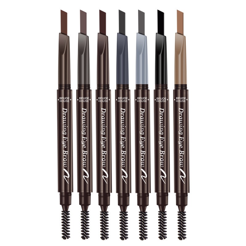 韓國同款 自然顯色雙頭眉筆 旋轉眉筆 眉筆 眉粉 眉刷 修眉筆 美妝工具 細眉筆 霧眉筆 刷眉筆-細節圖2