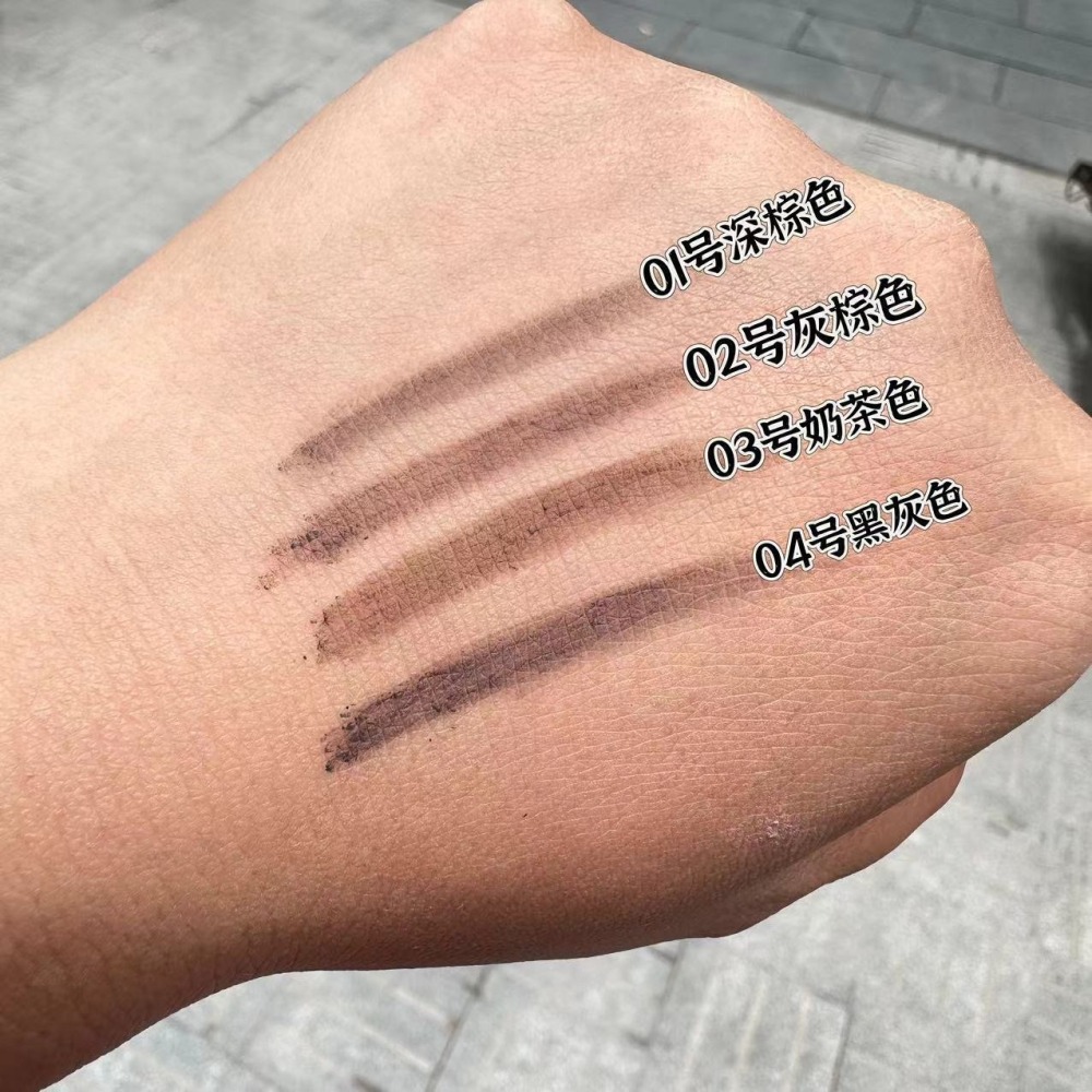 沃霸💞novo眉筆刀鋒 二合一眉筆眉刷 極細 防水 不暈染 持久不脫色 超細頭  新手平價 旋轉刷頭眉筆 旋轉眉筆-細節圖7