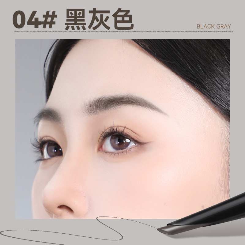 沃霸💞novo眉筆刀鋒 二合一眉筆眉刷 極細 防水 不暈染 持久不脫色 超細頭  新手平價 旋轉刷頭眉筆 旋轉眉筆-規格圖9