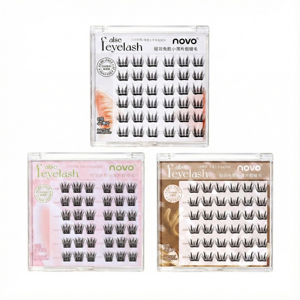 沃霸💞novo 9168輕羽無膠小薄片假睫毛-細節圖2