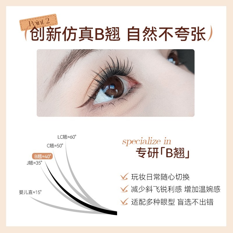 沃霸💞novo 9168輕羽無膠小薄片假睫毛-細節圖6