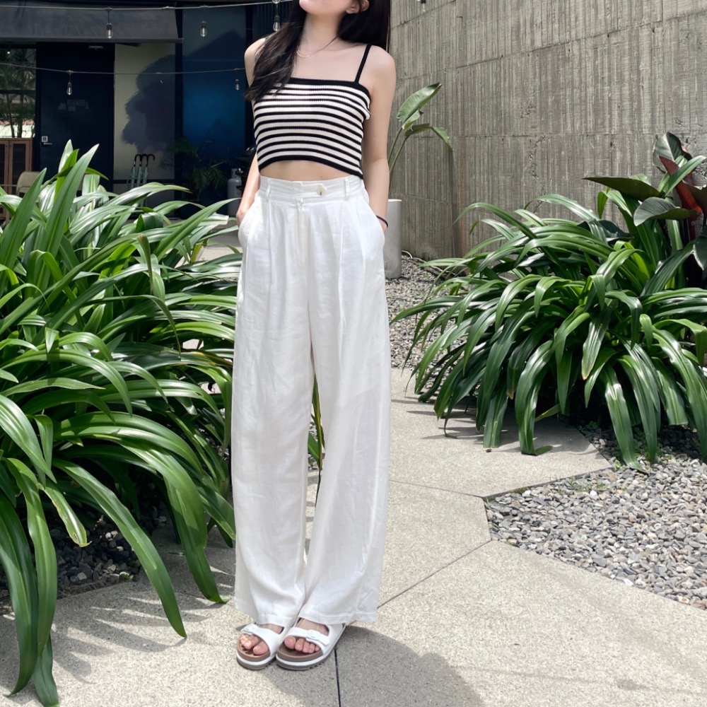 Mercci22橫紋吊帶背心-細節圖2