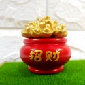 【Huaruru life shop 現貨】可開蓋招財納福元寶聚寶盆收納小盒/新年喜氣/過年/招財/擺飾-規格圖4