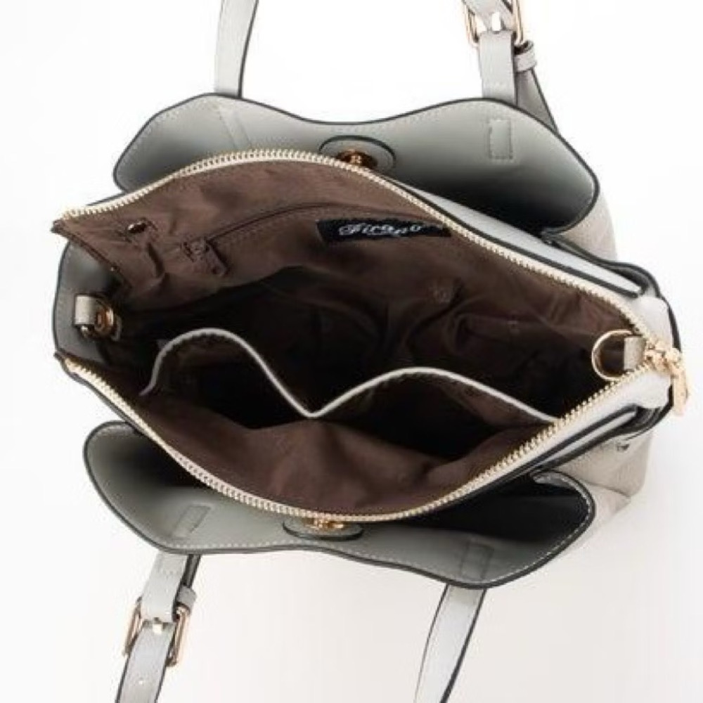 FIRANO 腰帶裝飾三房手提包-細節圖5