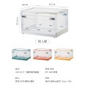 折疊收納箱 三開收納箱 巨大三開門折疊收納箱 滑輪摺疊收納箱 衣服收納盒 衣櫃收納盒-規格圖9