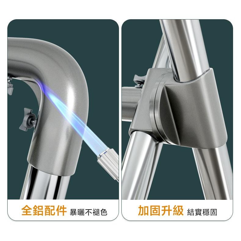 現貨快出【SGT】 X型不鏽鋼曬衣架 升級可升降伸縮衣架 X型曬衣架 免安装晾衣架 不銹鋼掛衣架 三桿曬衣架 曬被架-細節圖6