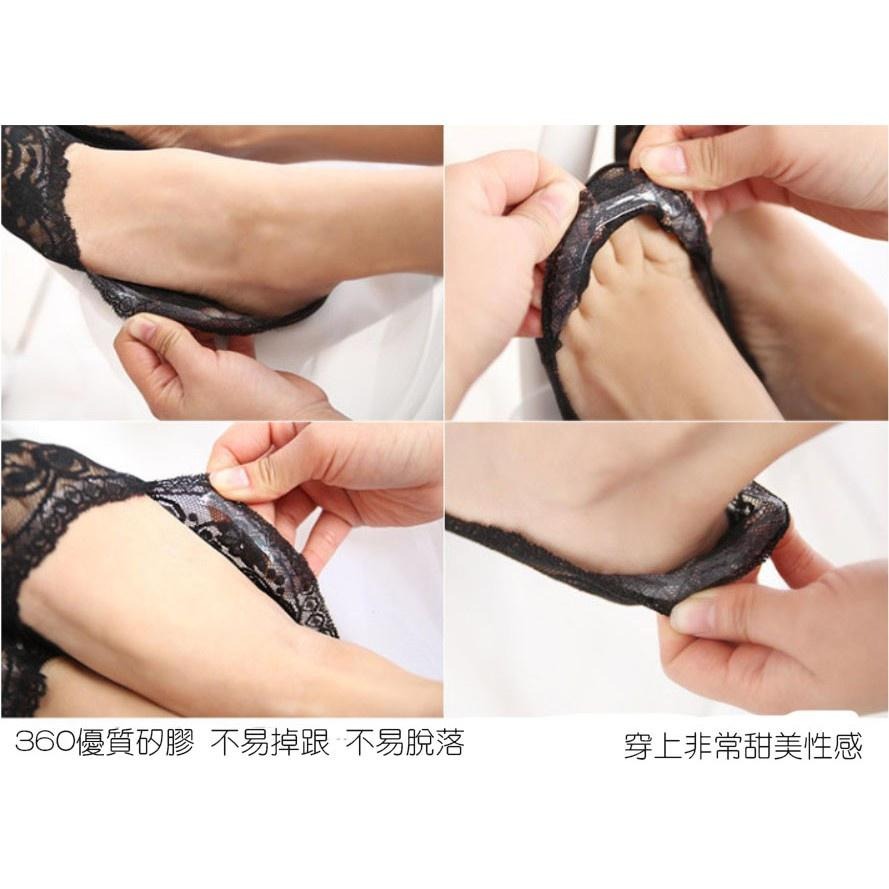 現貨快出【SGT】 淺口蕾絲襪 蕾絲襪 隱形襪 帆船襪 甜美蕾絲整圈 防滑隱形襪 短襪-細節圖5