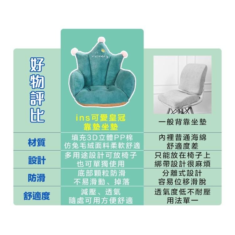 現貨快出【SGT】腰靠椅墊 皇冠坐墊 靠墊 ins可愛皇冠靠墊 辦公室椅墊 防滑靠墊 加厚坐墊 保暖坐墊 造型坐墊 腰枕-細節圖4