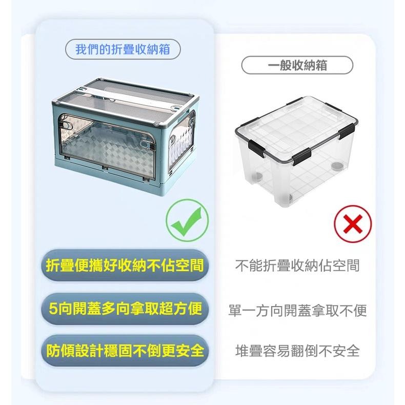 現貨快出【SGT】折疊收納箱 五開門 摺疊收納箱 收納架 置物箱 衣物收納箱 收納箱大容量 收納櫃-細節圖6