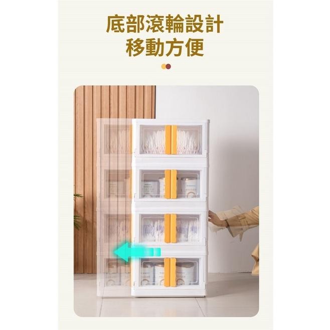 現貨快出【SGT】雙開摺疊收納箱 折疊收納箱50L 衣物收納箱 衣服收納箱 整理箱 收納箱大容量-細節圖8