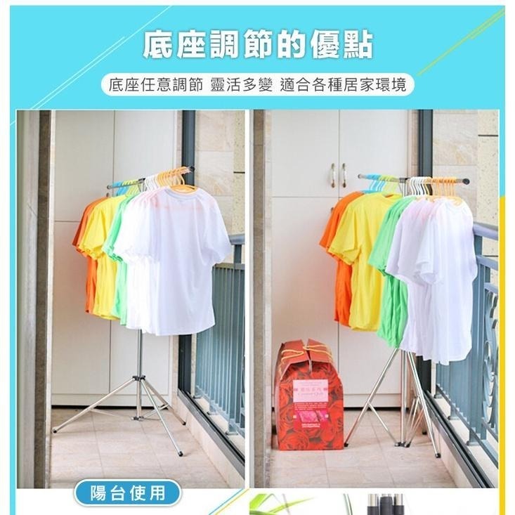 現貨快出【SGT】【曬衣架】第二代不銹鋼晾衣架 伸縮折疊不鏽鋼吊衣架 (曬衣桿 曬被架 掛衣架)-細節圖5