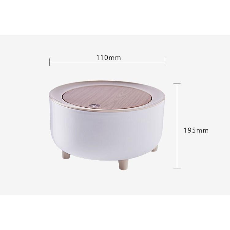 現貨快出【SGT】木紋高腳按壓垃圾桶-2L 彈蓋垃圾桶 垃圾桶 桌面收納桶 桌面垃圾桶-細節圖9