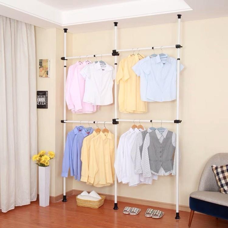 現貨快出【SGT】 頂天立地架 頂天立地掛衣架 頂天立地四層掛衣架曬衣架 晾衣架 置物架 掛衣桿-細節圖9