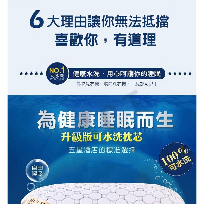 現貨快出【SGT】大升級7星級飯店抗菌防蟎枕頭 可機洗 羽絲絨真空記憶枕心 七星級枕頭-細節圖4
