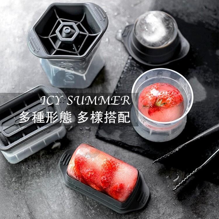 現貨快出【SGT】多功能製冰盒神器大冰球/方形/圓柱形 矽膠製冰器 製冰機-細節圖2